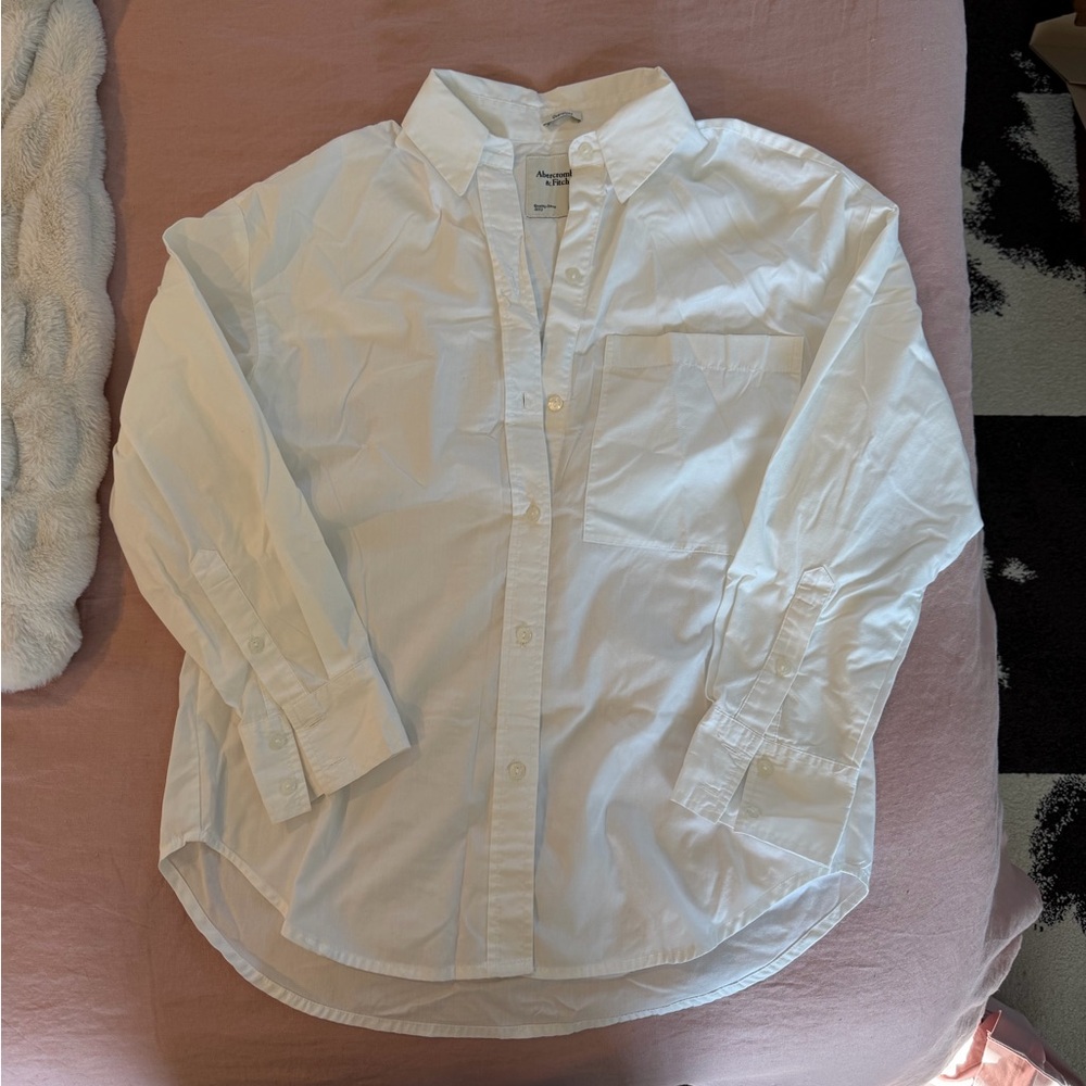 Abercrombie & Fitch Oversized White Shirt